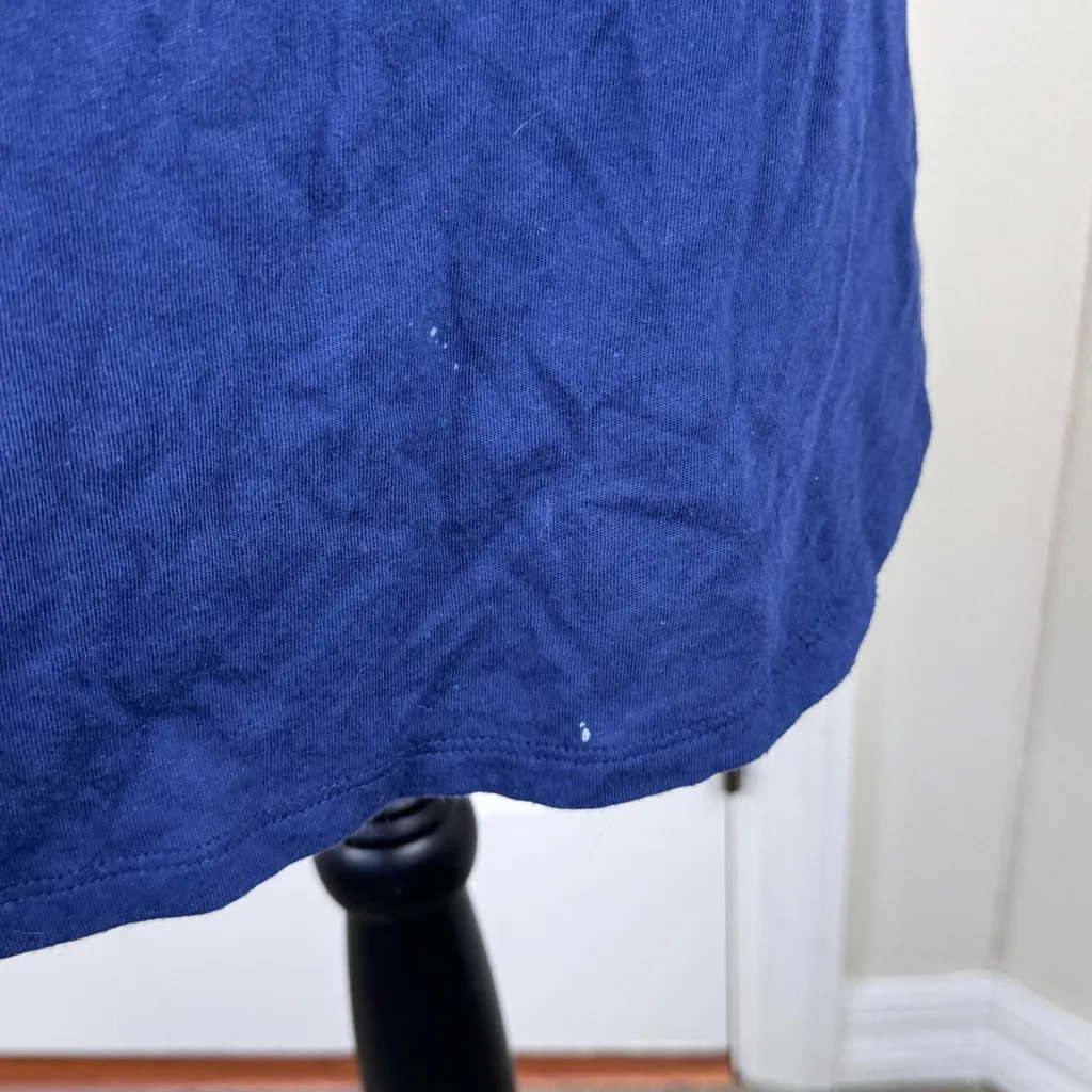 PiNK Victoria’s Secret Oversized Navy Sequins Bling Love Pink Graphic Tee Shirt - Image 8