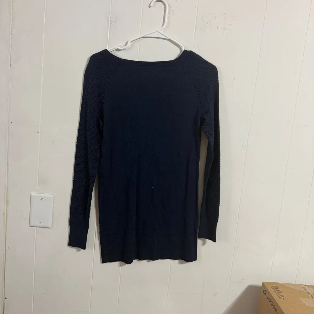 LOFT Deep Blue Knit Top - Image 2