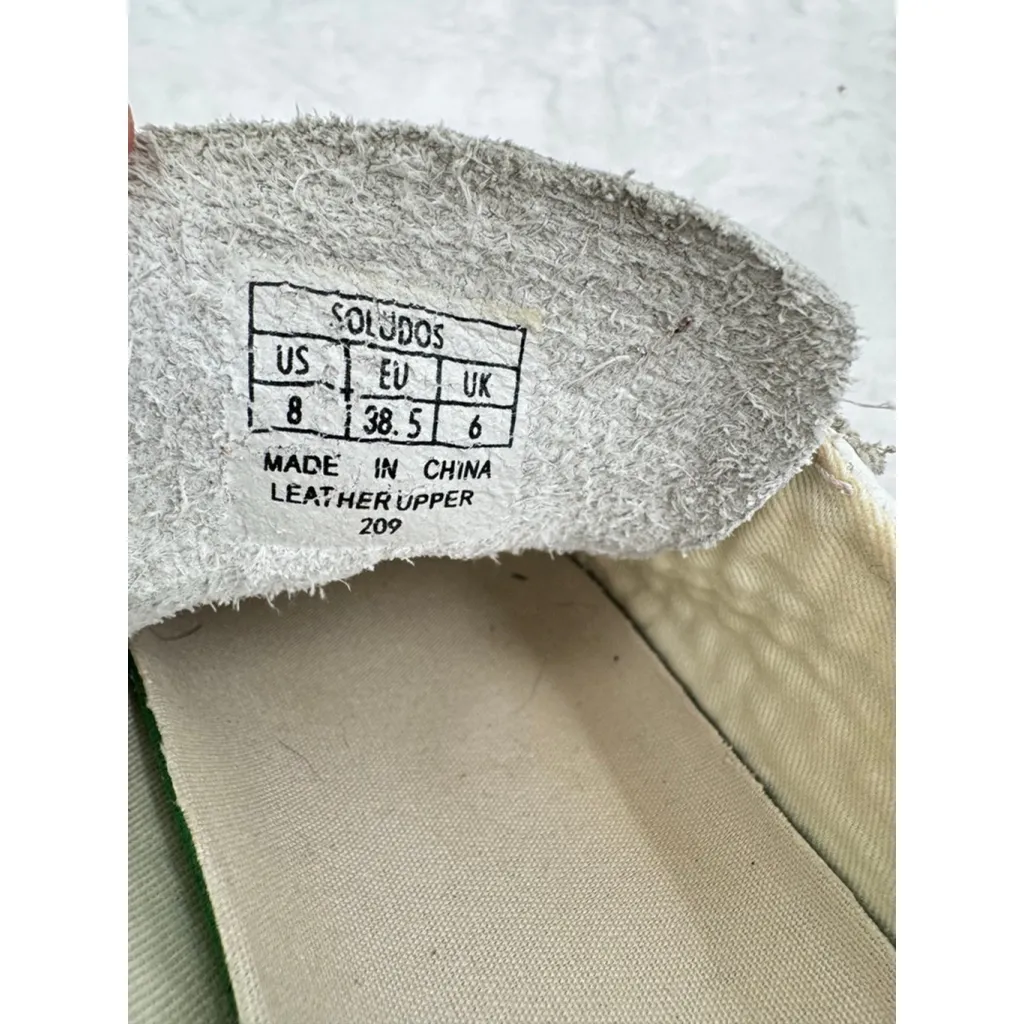 Soludos Ibiza Platform Sneakers Retro Rainbow Weave Ivory Leather Comfort Shoes - Image 7