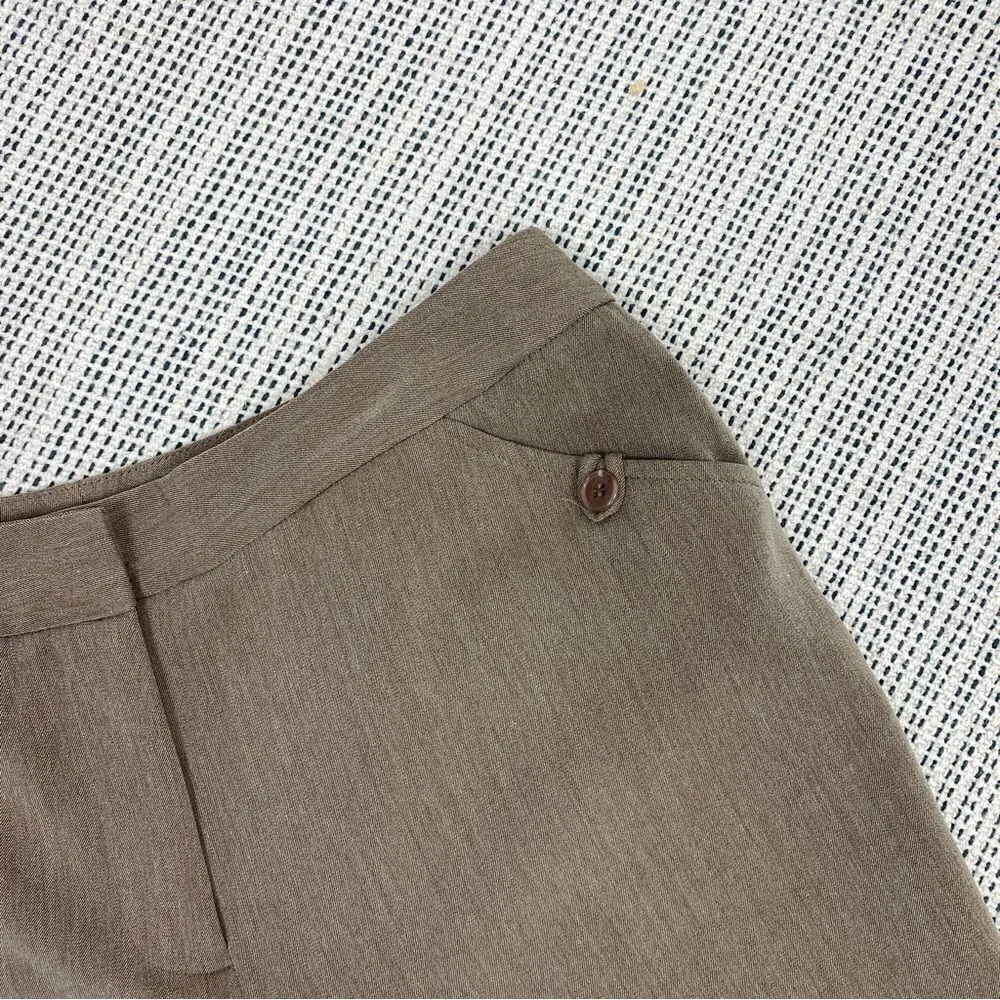 East 5th Petite Cuffed Wide Leg Dress Pants Trousers Taupe Brown 8P‎ - Image 5