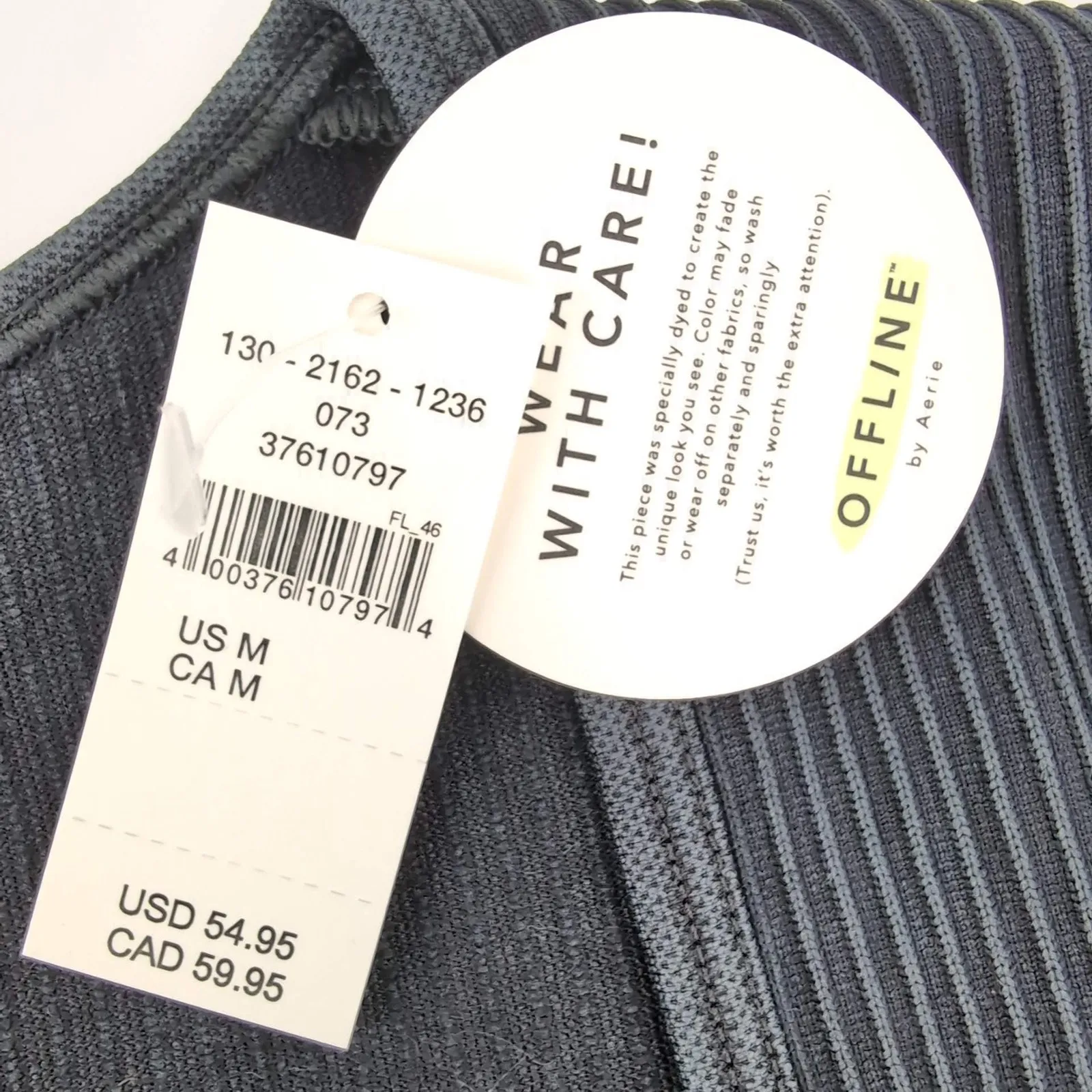 Offline by Aerie Sidewalk Seamless Ribbed Long Sleeve Cropped Top - Size M - NWT - Image 6