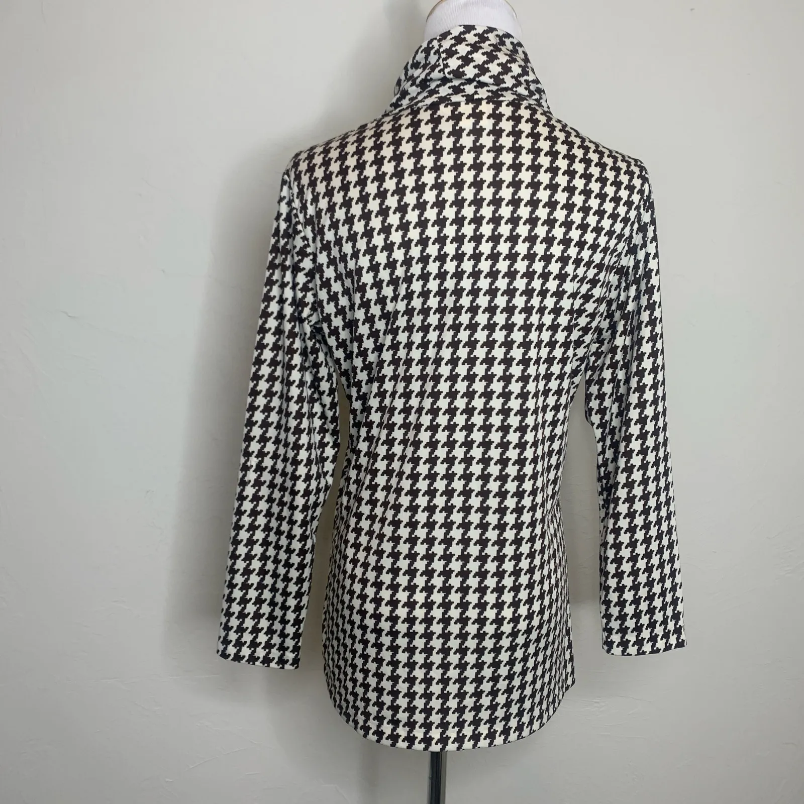 Ruff Hewn Brown Vertical Striped Button Up Shirt Sz Large - Image 2