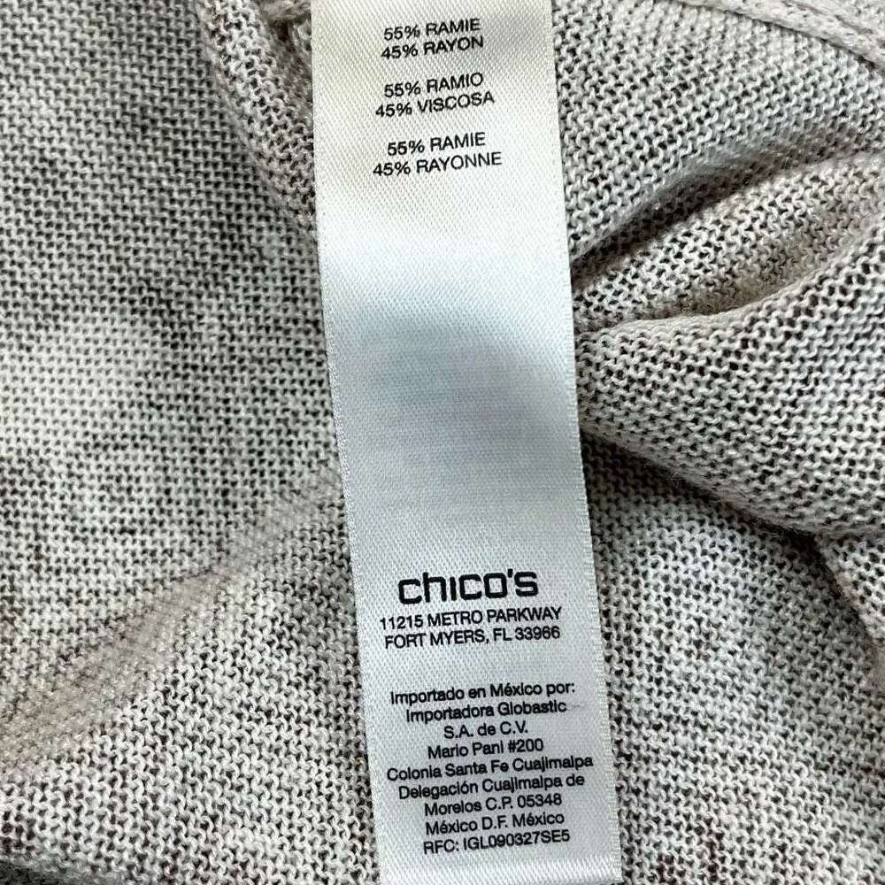 Chico’s Mystic Scroll Athena Pullover Sweater Tunic 2 Large 12 - Image 9