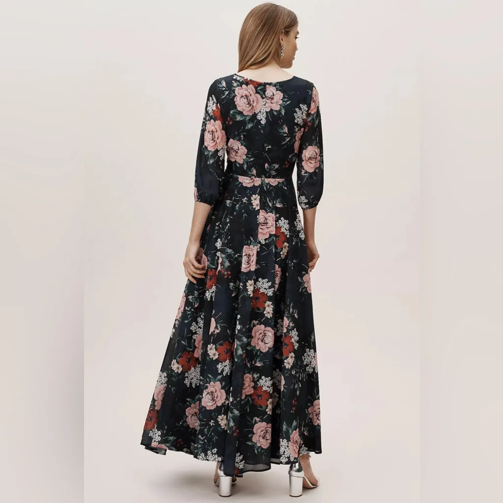 NWT Yumi Kim Woodstock Navy Blue Floral Maxi Dress - Image 3