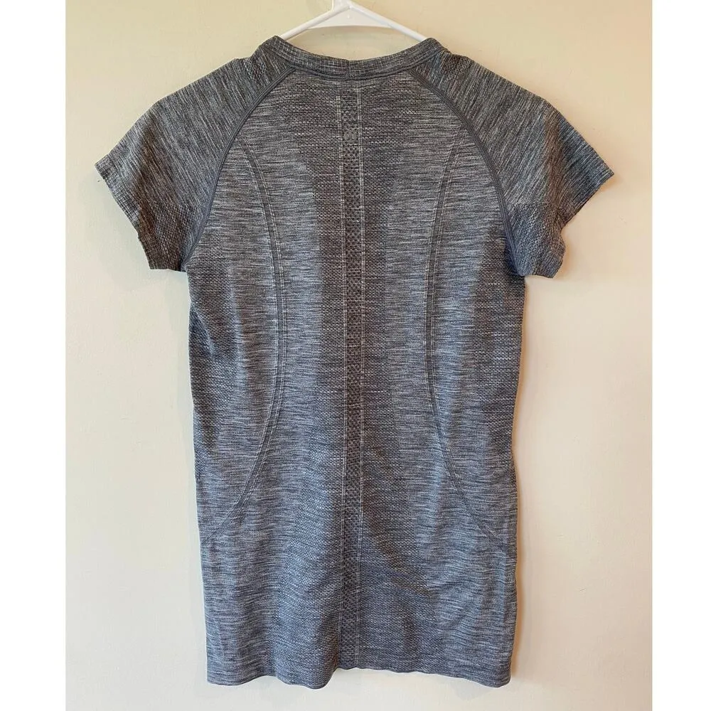 Lululemon Swiftly Tech Short Sleeve Crew Neck Tee Shirt Gray Women's Size 8 - Image 3