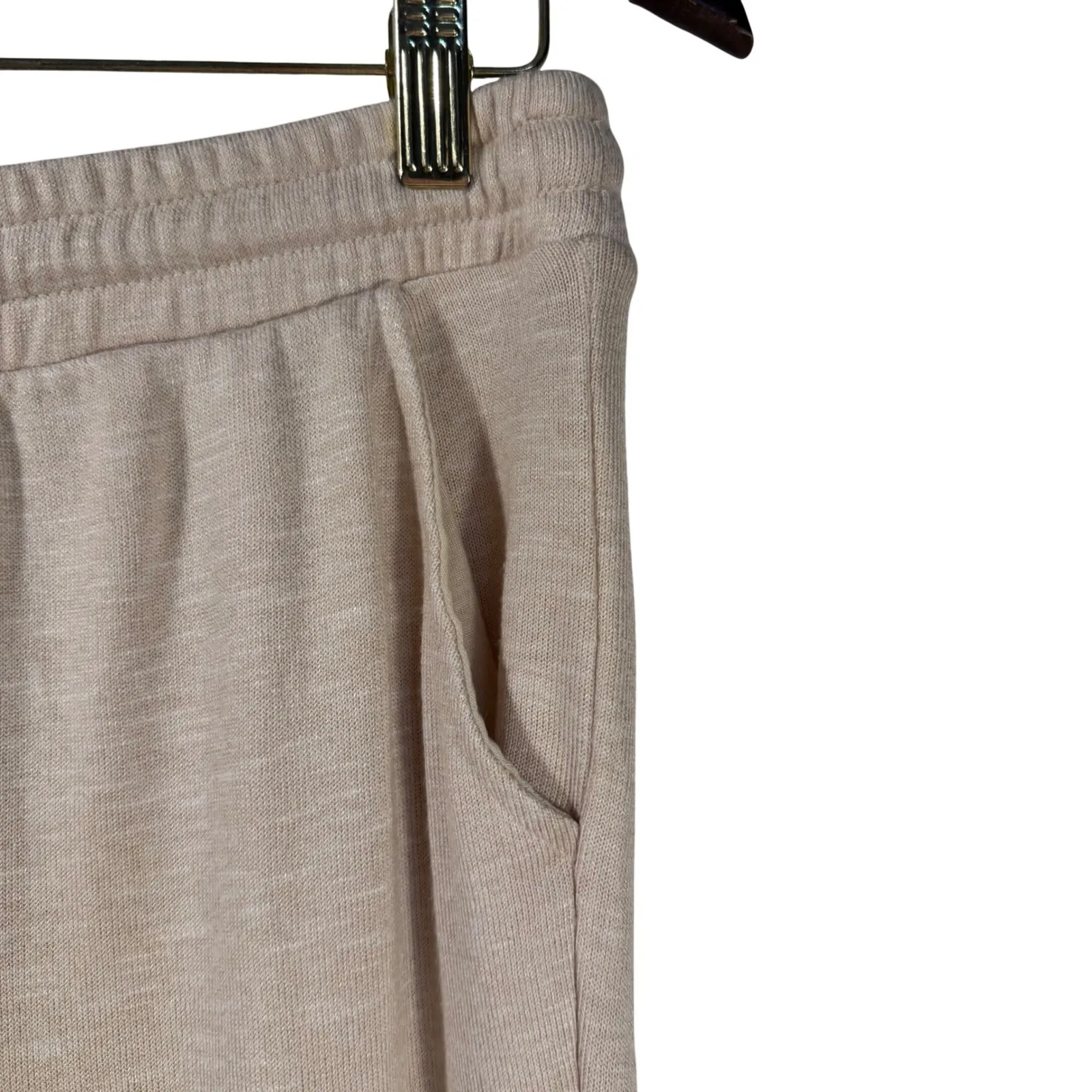 Natori Beige Lounge Pants Womens S/CH Drawstring Joggers Soft Stretch Pockets - Image 3
