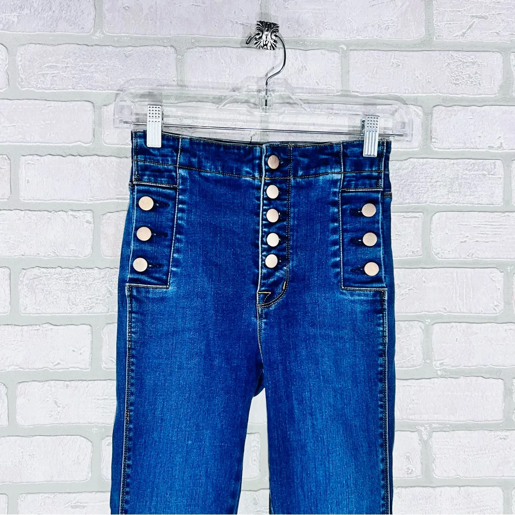 J Brand Natasha Sky High Skinny Jeans in Paradiso Wash Size 24 - Image 6