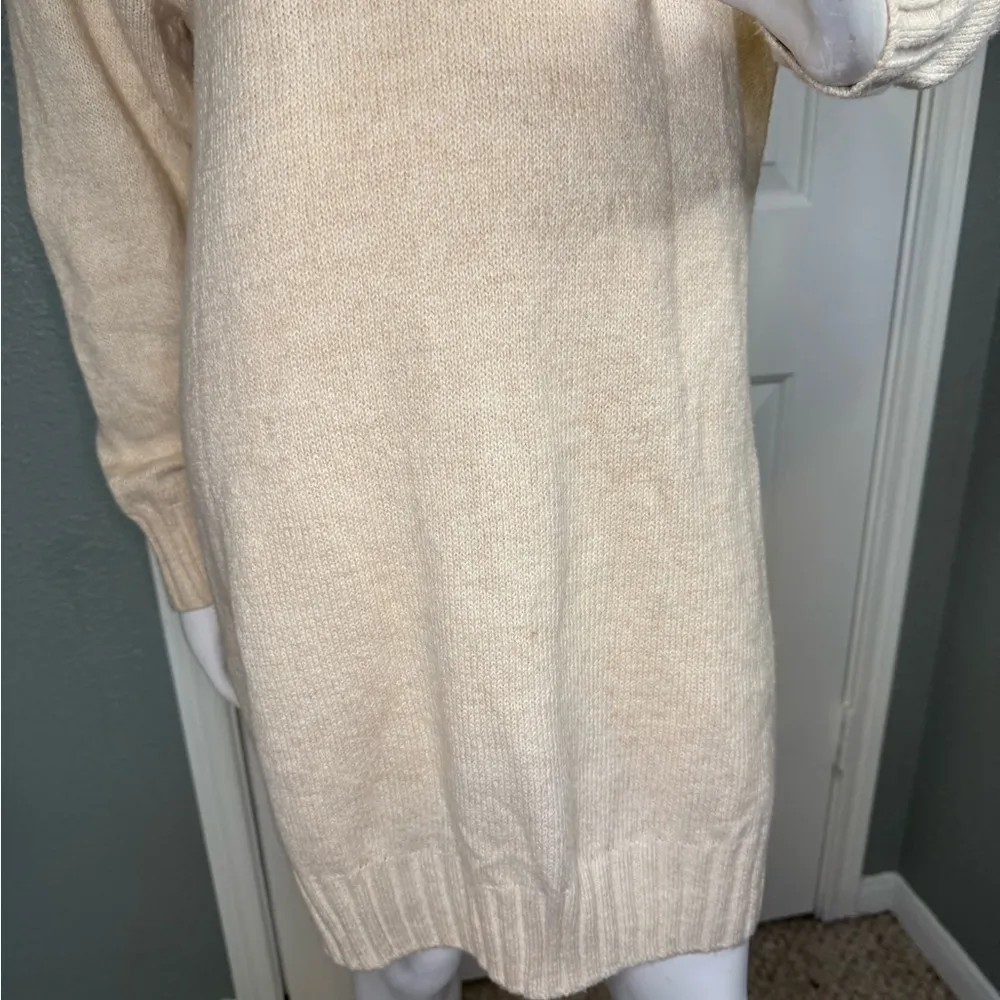 Abound NWT Heather Beige Mini Sweater Dress Women Size Large. - Image 5