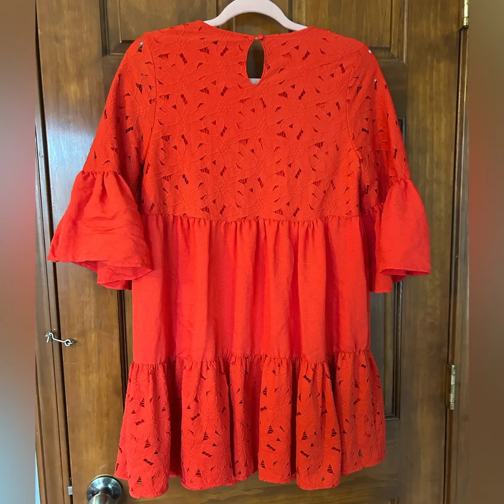 Flying Tomato Scarlet Lace Dress Size Small - Image 5