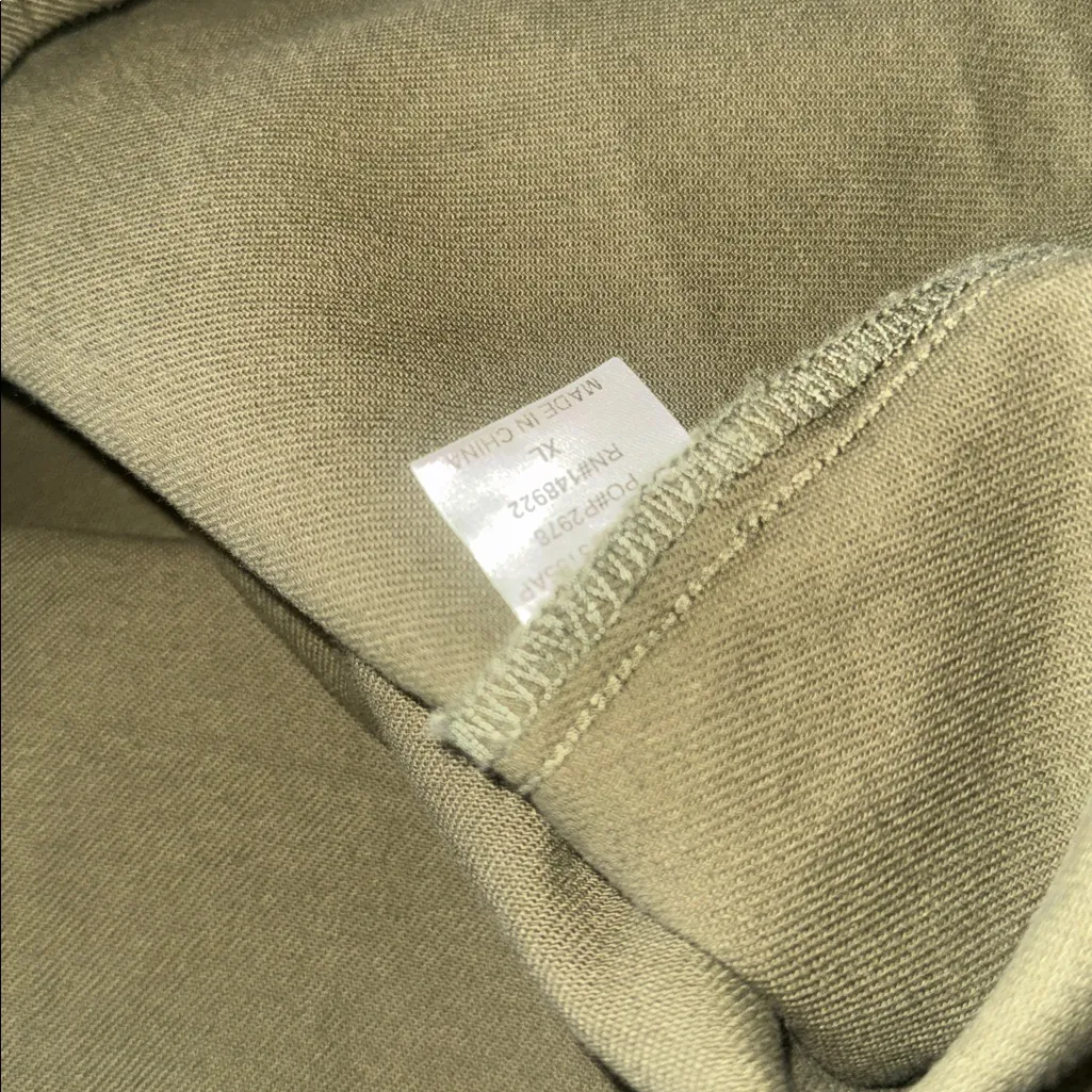 NWT Olive Green Fringe Western Shacket Jacket Boho Festival Cropped Button Up Size XL - Image 7