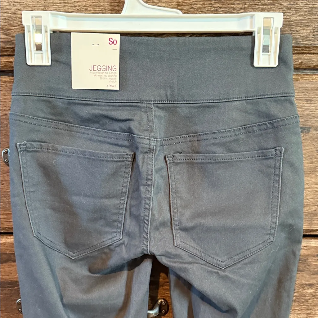 SO Gray Leggings X-small - Image 2