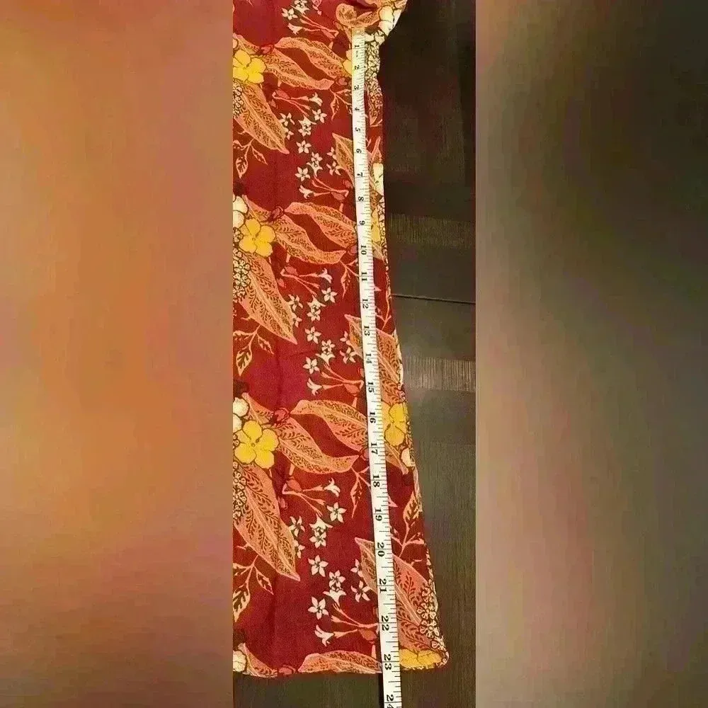 Rachel Zoe Cropped Floral Wide Leg Pants (Y16) - Image 8