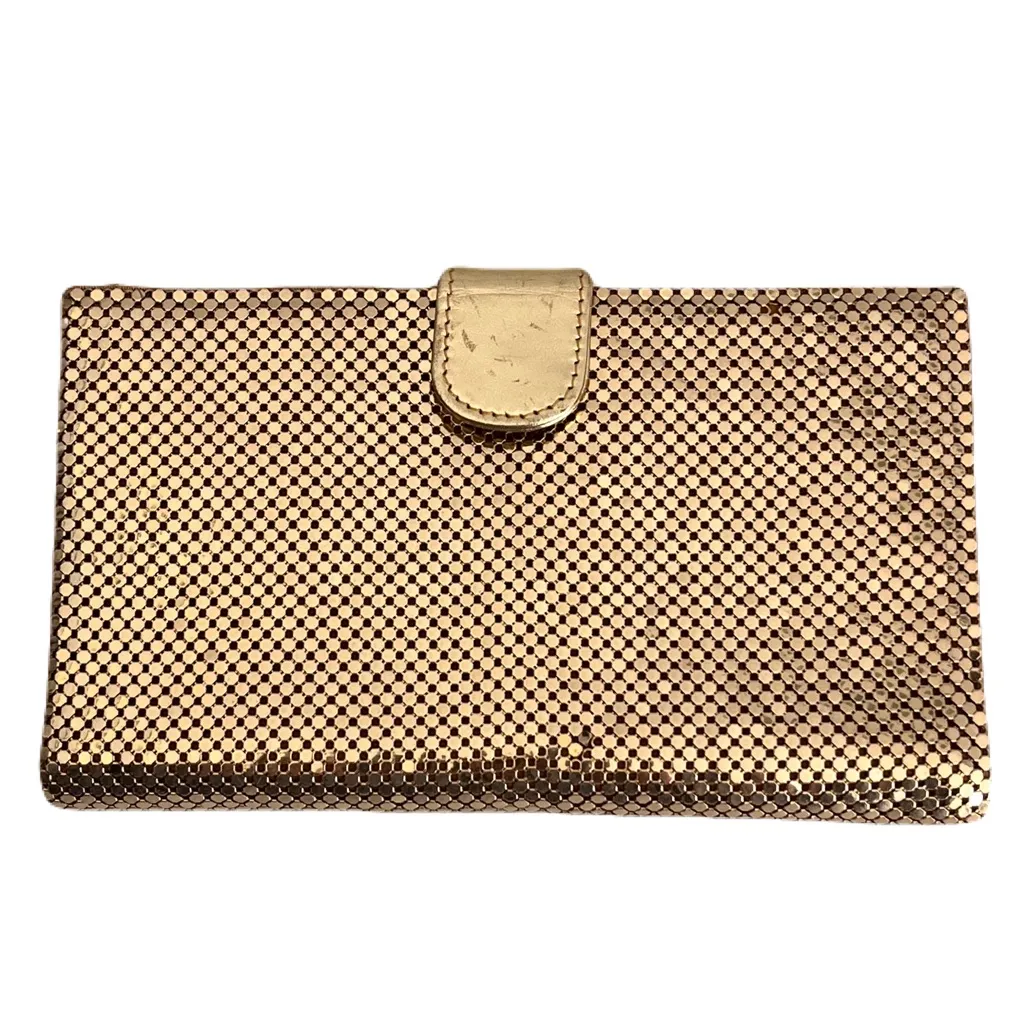 Vintage Whiting & David Gold Mesh and Leather Long Continental Wallet - Image 3