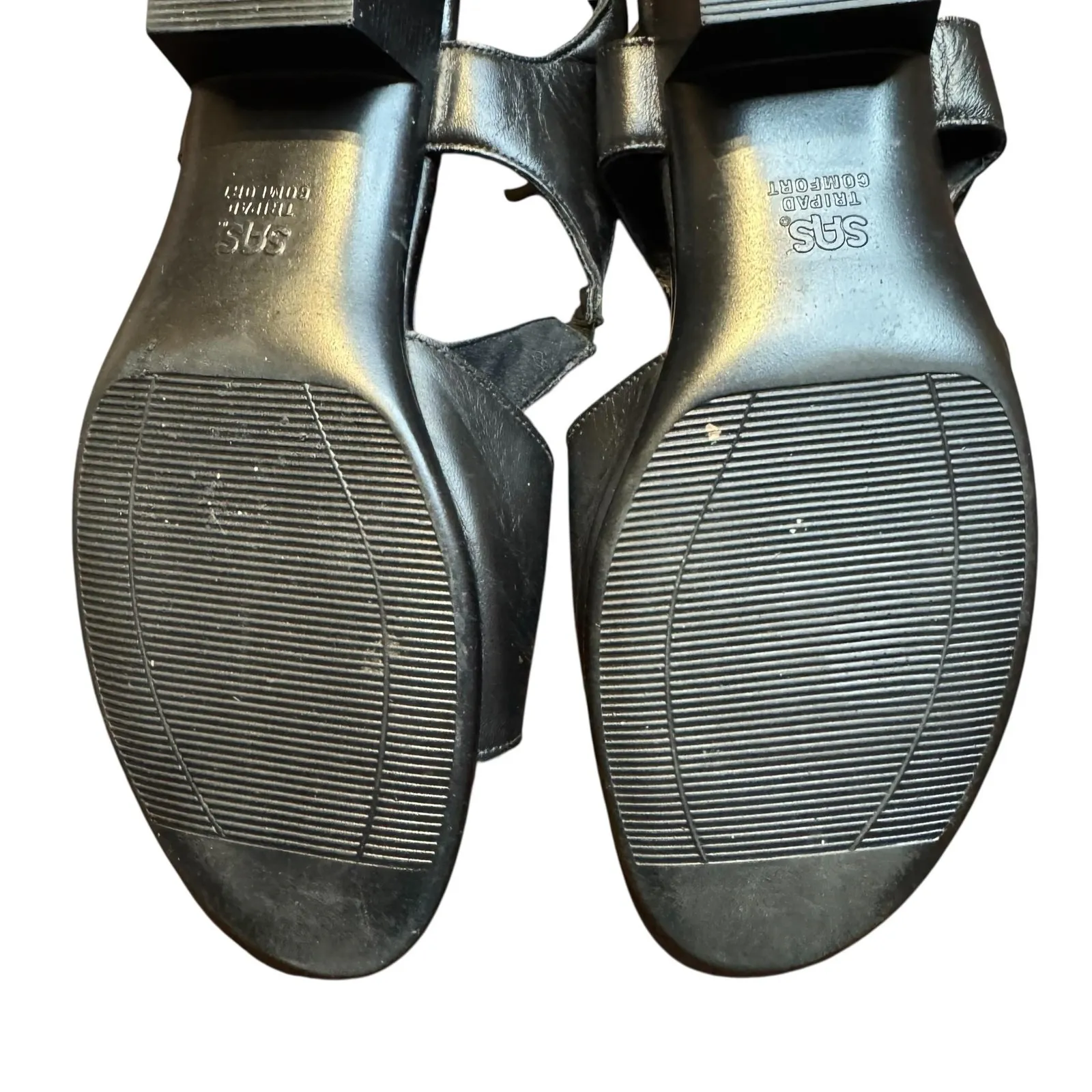 SAS Tripad Comfort‎ Shoes Womens Size 10 Wide Leather Low Heel Sandals L4 208830 Black - Image 11
