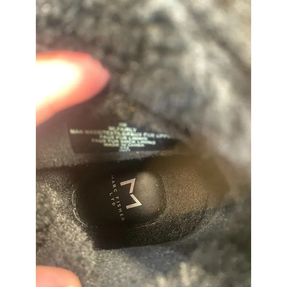 Marc Fisher Fairaly Winter Snow Boots Women's 9 M Black Lace Up Waterproof S14 - Image 2