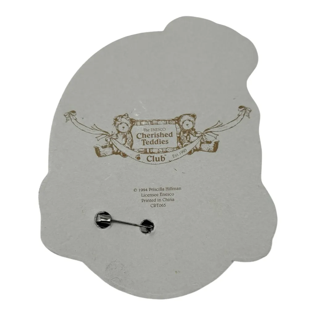 1994 Enesco Cherished Teddies Club Charter Member Pin – Priscilla Hillman - Image 3