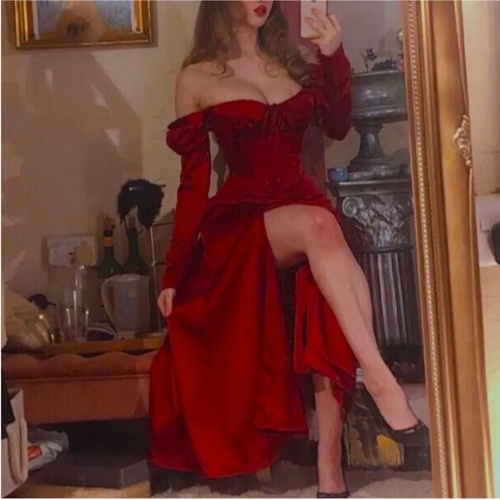 HOUSE‎ OF CB 'Sebille' Ruby Corset Midi Dress NWOT size XS - Image 5