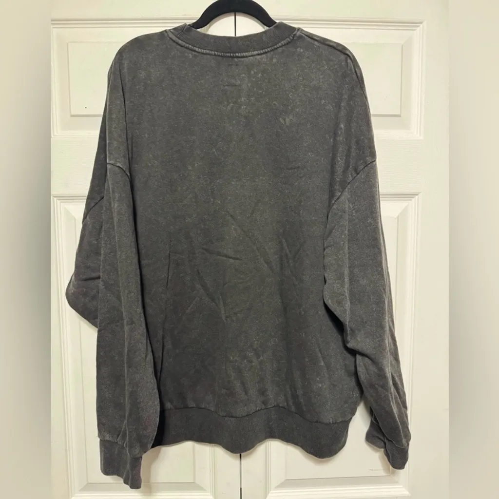 NFL Las Vegas Raiders Black Women's Crew Neck Oversized Sweatshirt Size XL - Image 4