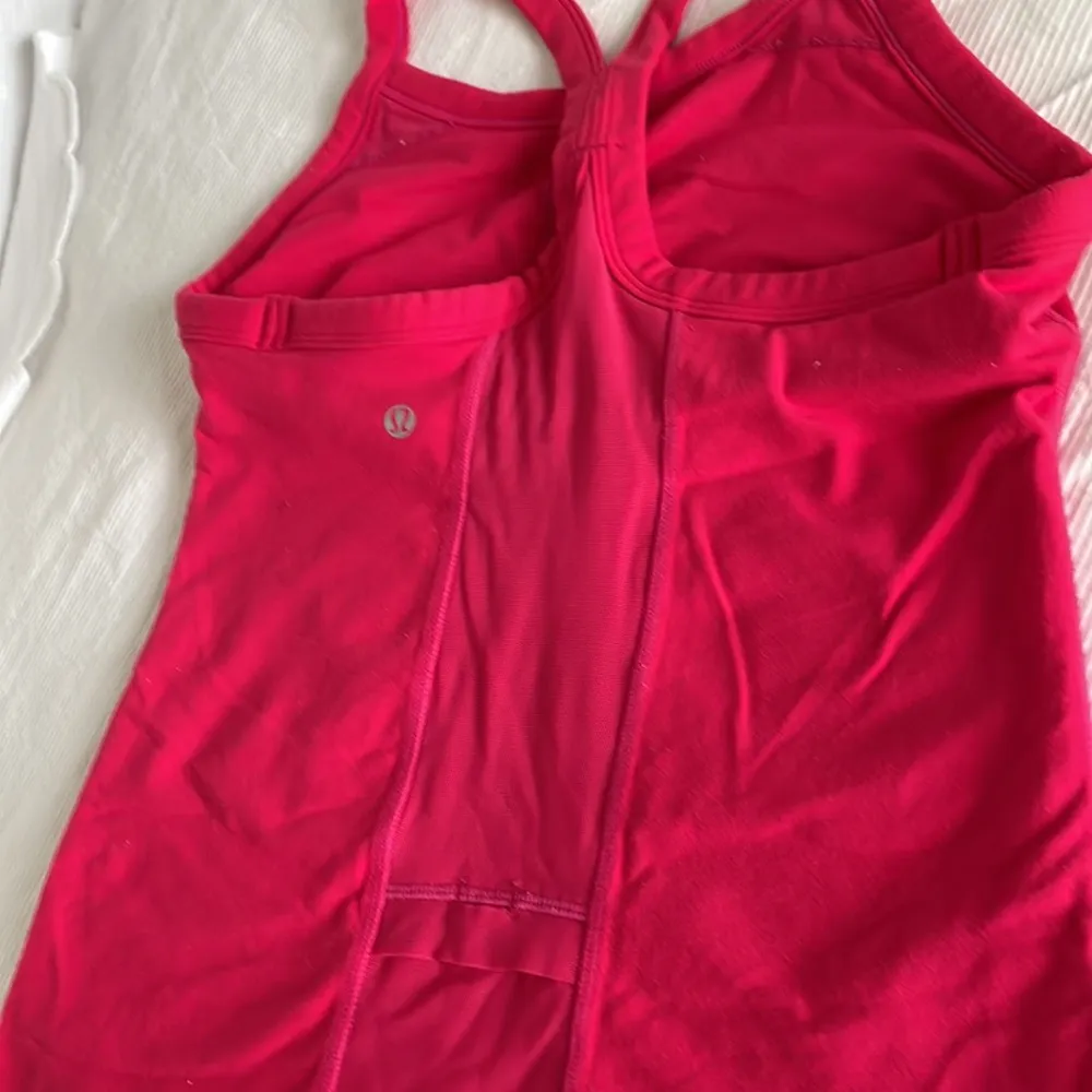 Lululemon pink racer back tank with built-in bra - Image 2