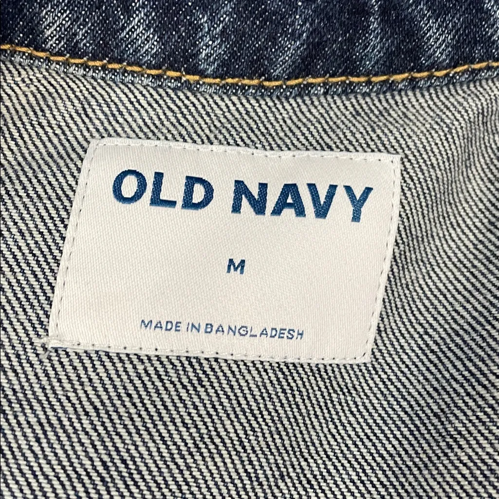 Old Navy Dark Wash Classic Denim Jacket - Image 4