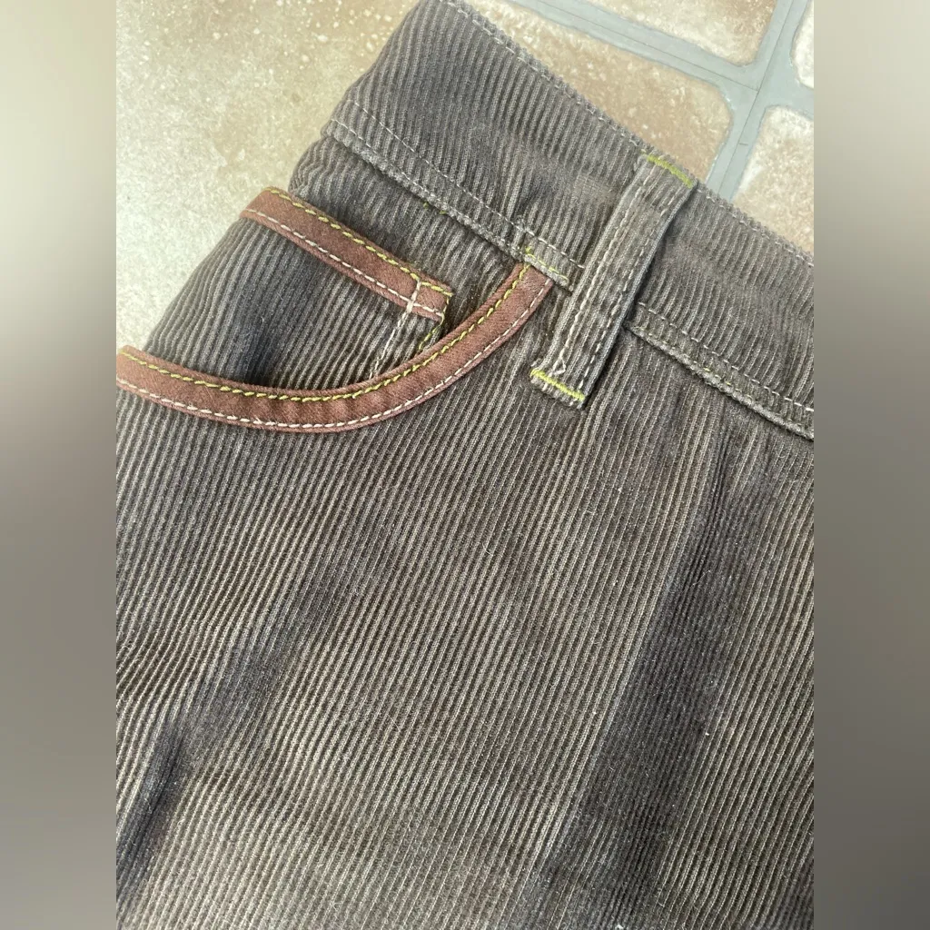 Boden Classic Brown Corduroy Skirt Size 14L Tall Knee Length A Line, Capsule - Image 2