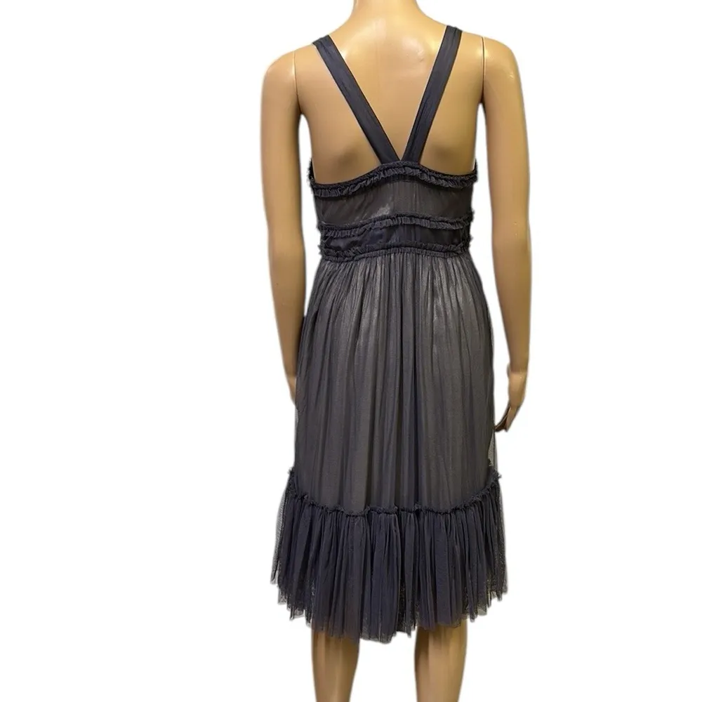 Anthropologie Moulinette Soeurs Purple Gray Spirited Away Tulle Pocket Dress 4 - Image 9