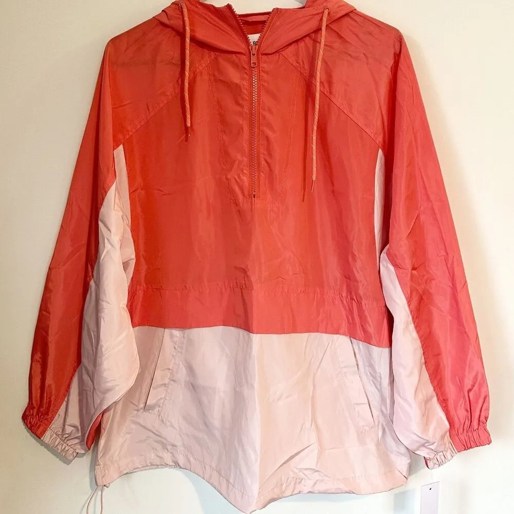 NWT BP by Nordstrom Coral/Pink Athletic Jacket/Windbreaker - S - Image 8