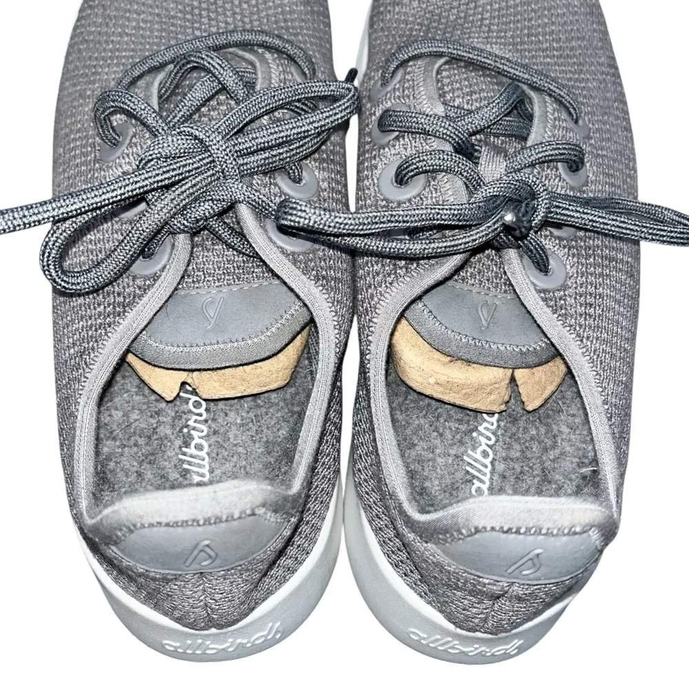 Allbirds Gray Tree Runner Lace Up Sneakers Shoes size 10 - Image 9