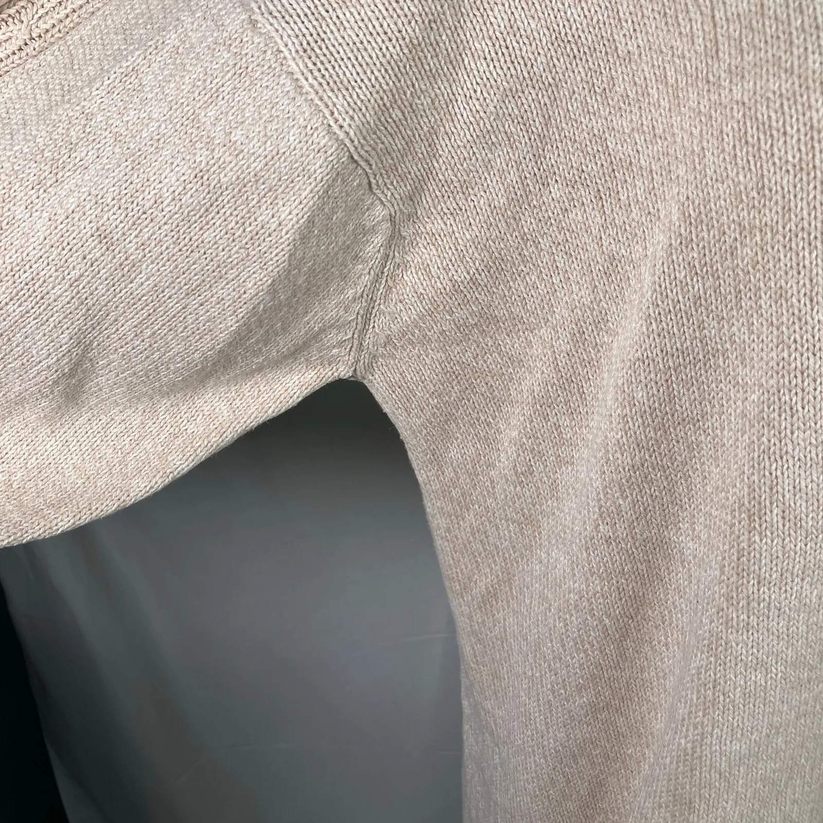 Cottage Essentials Embroidered Floral Sweater‎ Beige Ramie Cotton M Vintage Pink Size M - Image 5