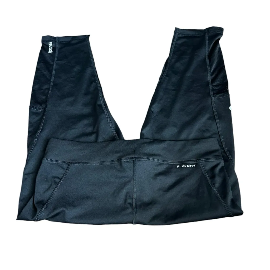 3/$15 REEBOK black capri leggings - Image 2
