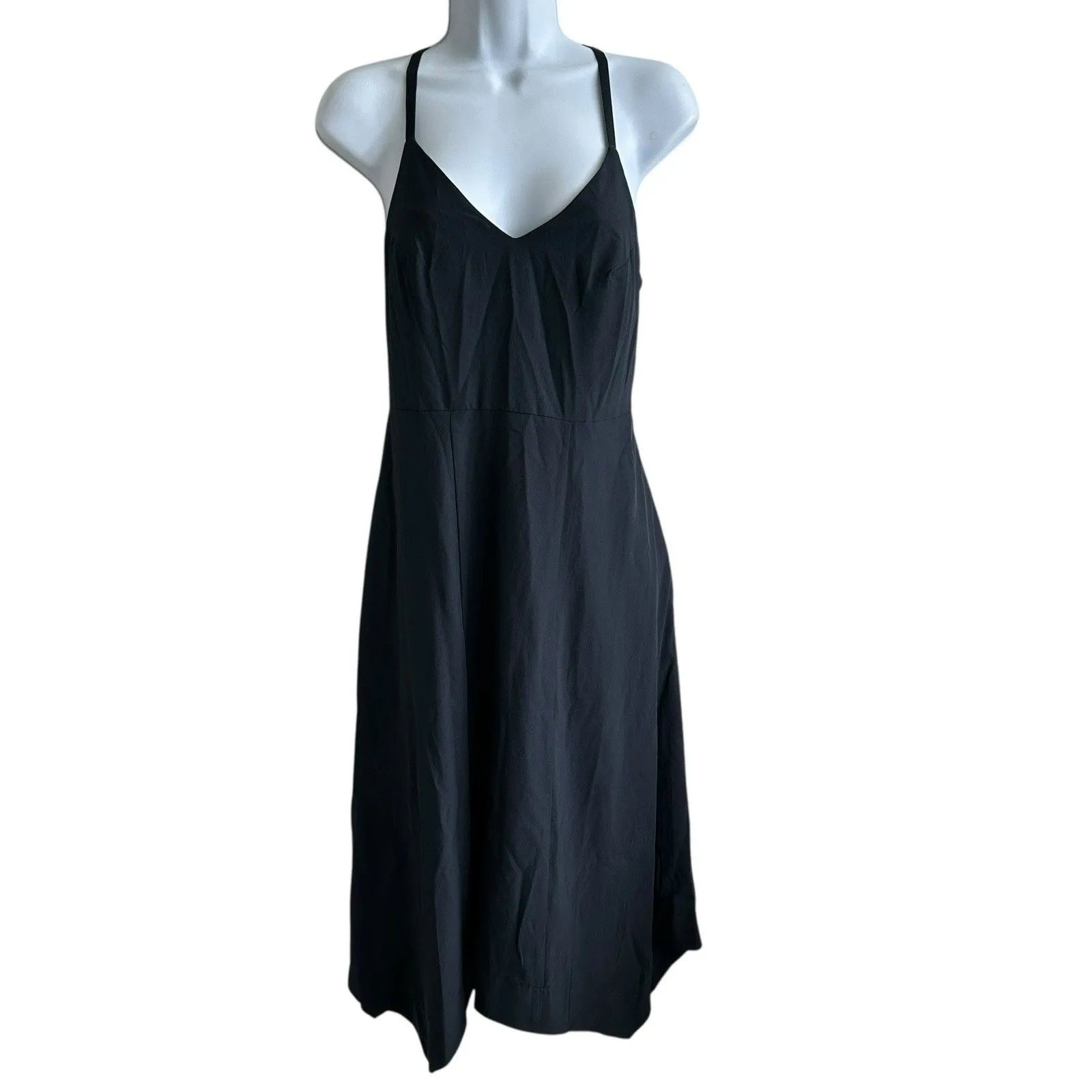 Krimson Klover Jetset Midi Handkerchief Hem Dress Black S - Image 2