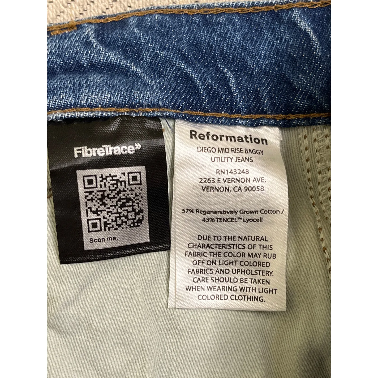 Reformation Diego Mid Rise Baggy Utility Jean, size 27, MSRP $198 - Image 13