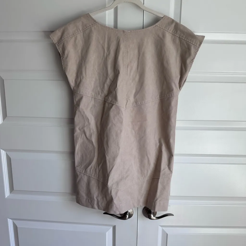 Free People Sawyer Mini Dress Vegan Suede in Oat‎ Milk - Image 3