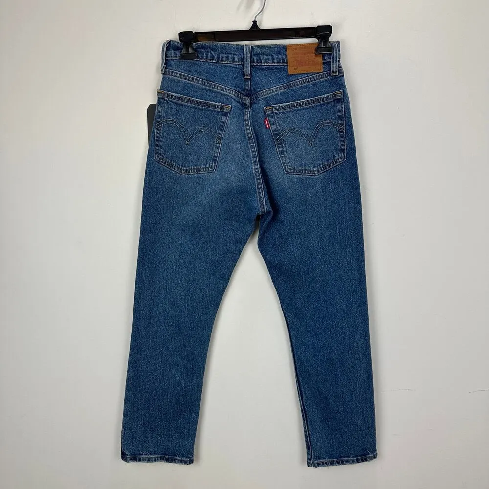 Levi's Premium 501 Original Cropped Womens Jeans High Rise Blue W 26  L 26 NWT - Image 15
