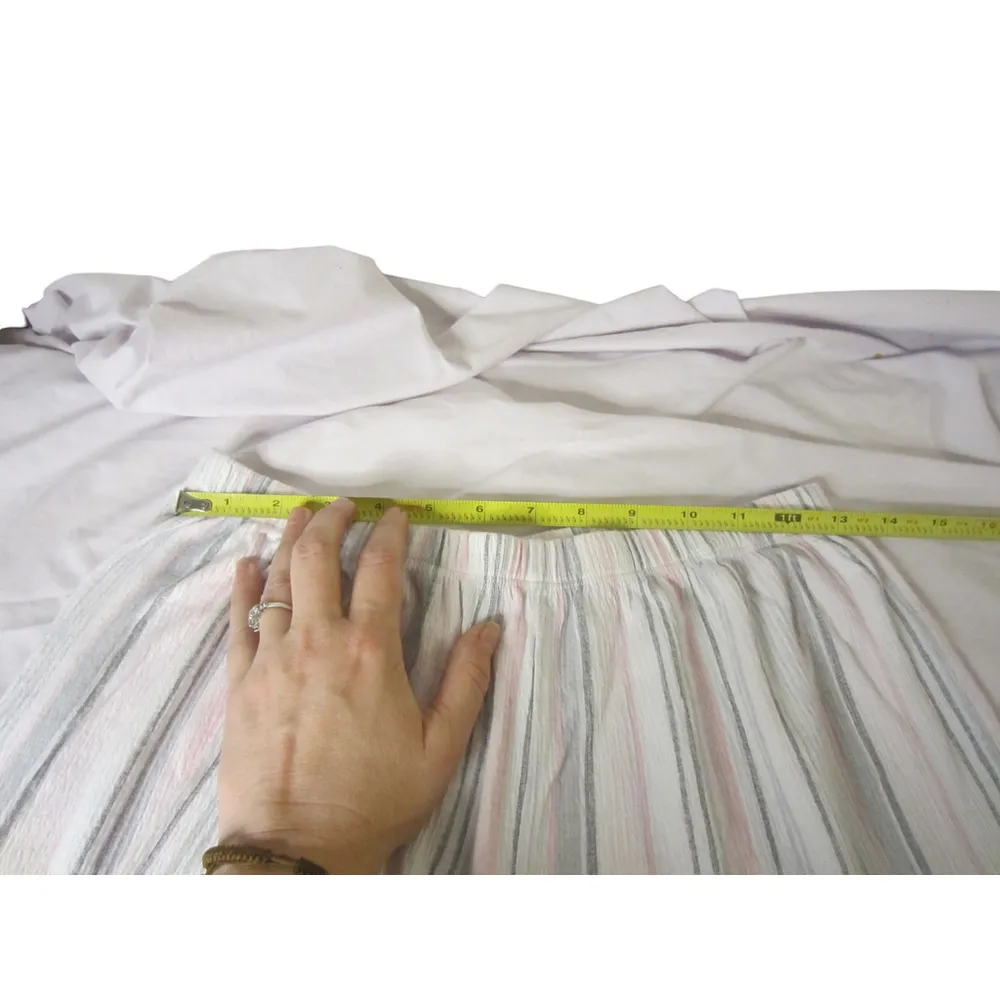 Laura Ashley Pajama Set Striped Soft Lounge Sleepwear Size S - Image 10