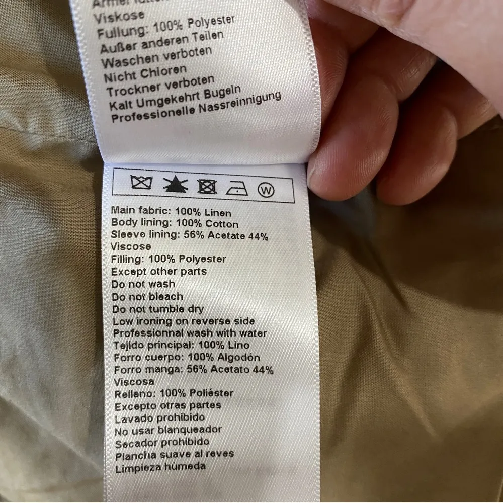 Ba&sh Paris 100% linen quilted jacket - Image 13