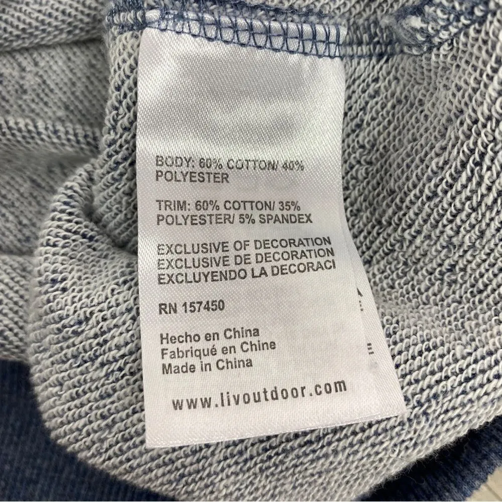 LIV Outdoor Kendall Crossover Back Pullover Hoodie Sweatshirt Blue Large Blue - Image 12