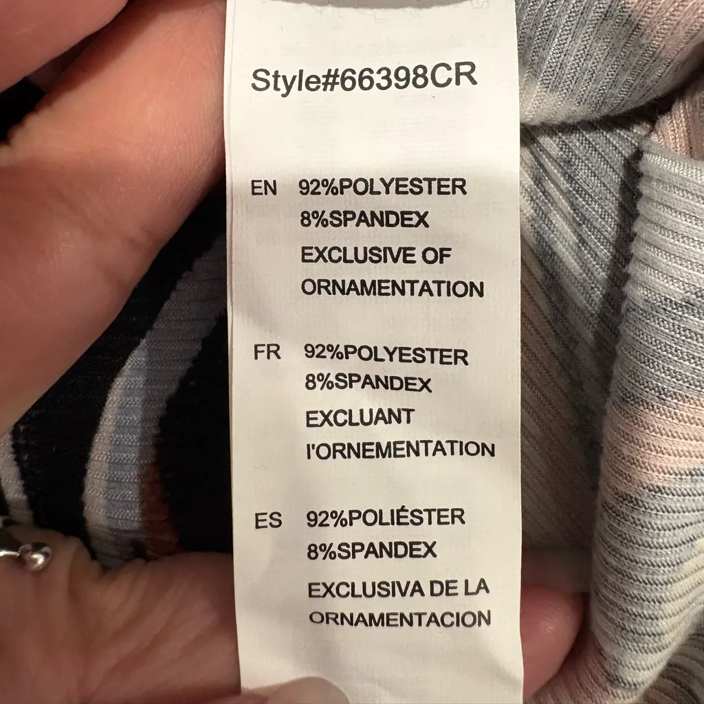 🆕 Birch and Stone Abstract Swirl Dress with Zipper Size L Black Size L - Image 7