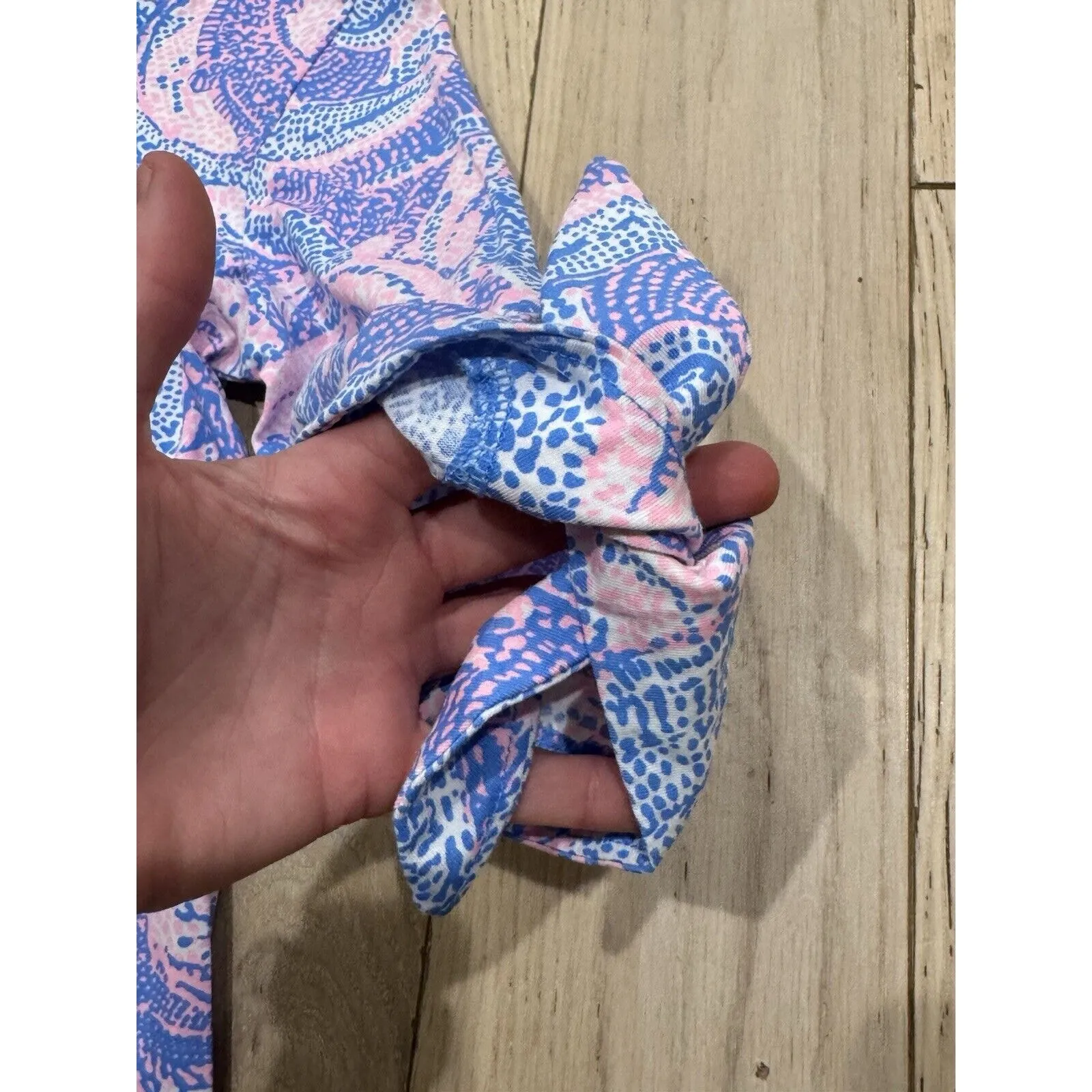 Lilly Pulitzer Size XS Preston A-Line Dress Gator Geometric‎ 100% Pima Cotton - Image 6