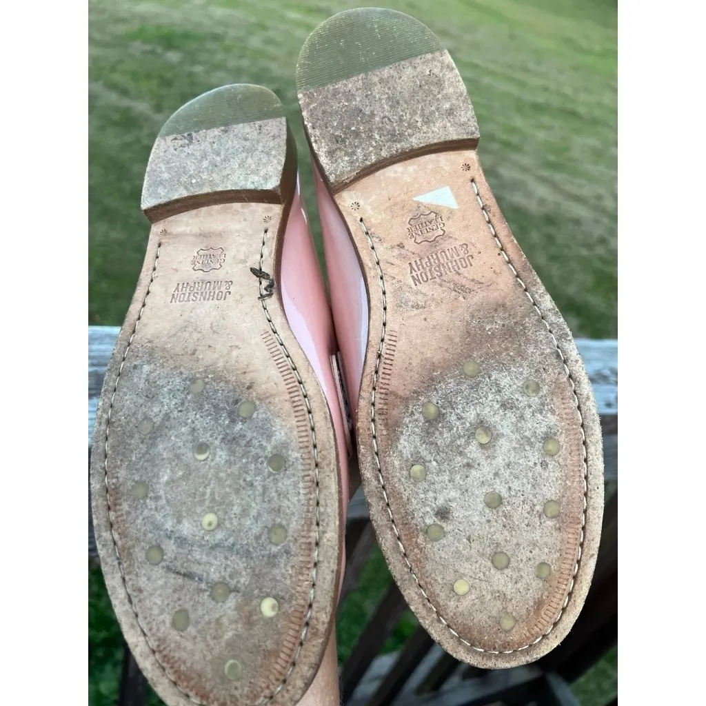 Johnston & Murphy Womens Pink Patent Leather Slip On Shoes Mules Size 8.5 - Image 5
