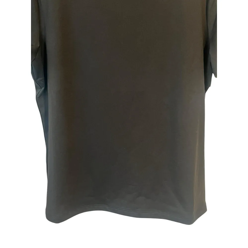 Time & Tru Blouse Women's Size XL Black Layering T Shirt Short Sleeve NWT - Image 4