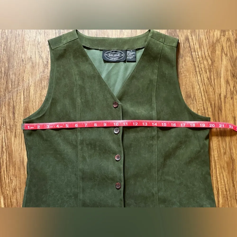 Vintage 90s Suede Vest - Image 3