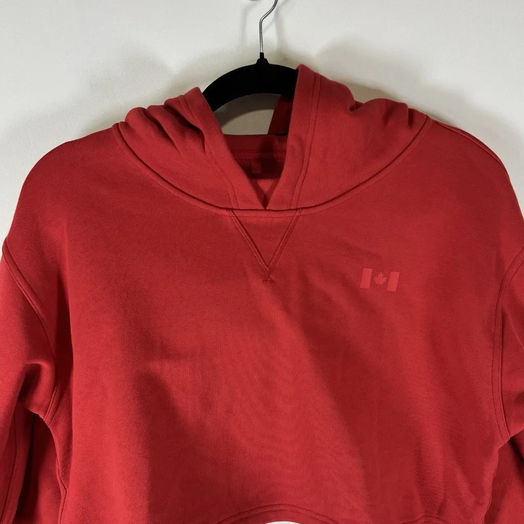 Lululemon‎ All Yours Cropped Hoodie Team Canada Red Size 10 Olympics - Image 2