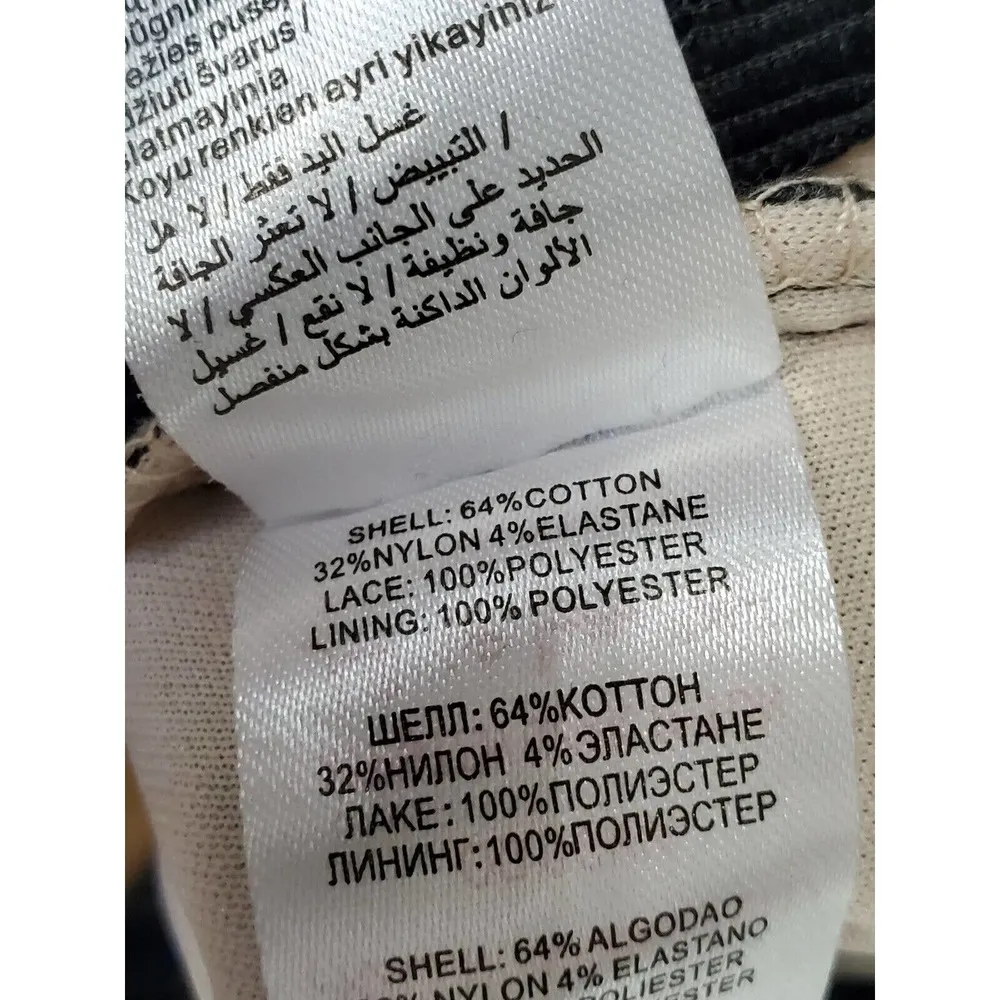 Paper Dolls Women Black Cotton Round Neck Long Sleeve Knee Length Dress Size 18 - Image 12