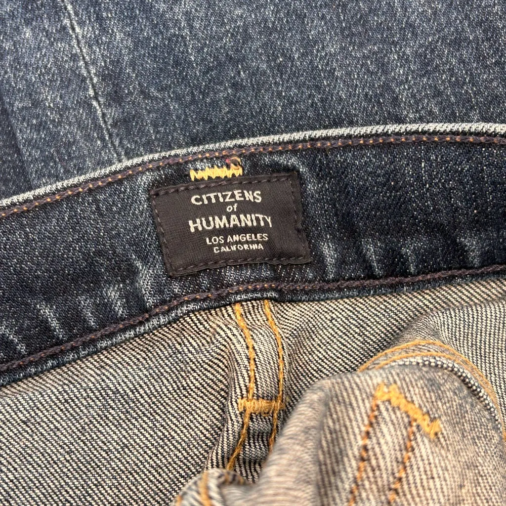 Citizens of Humanity Womens Elsa Mid-Rise Slim Fit Crop Blue Jeans waist size 29 - Image 6