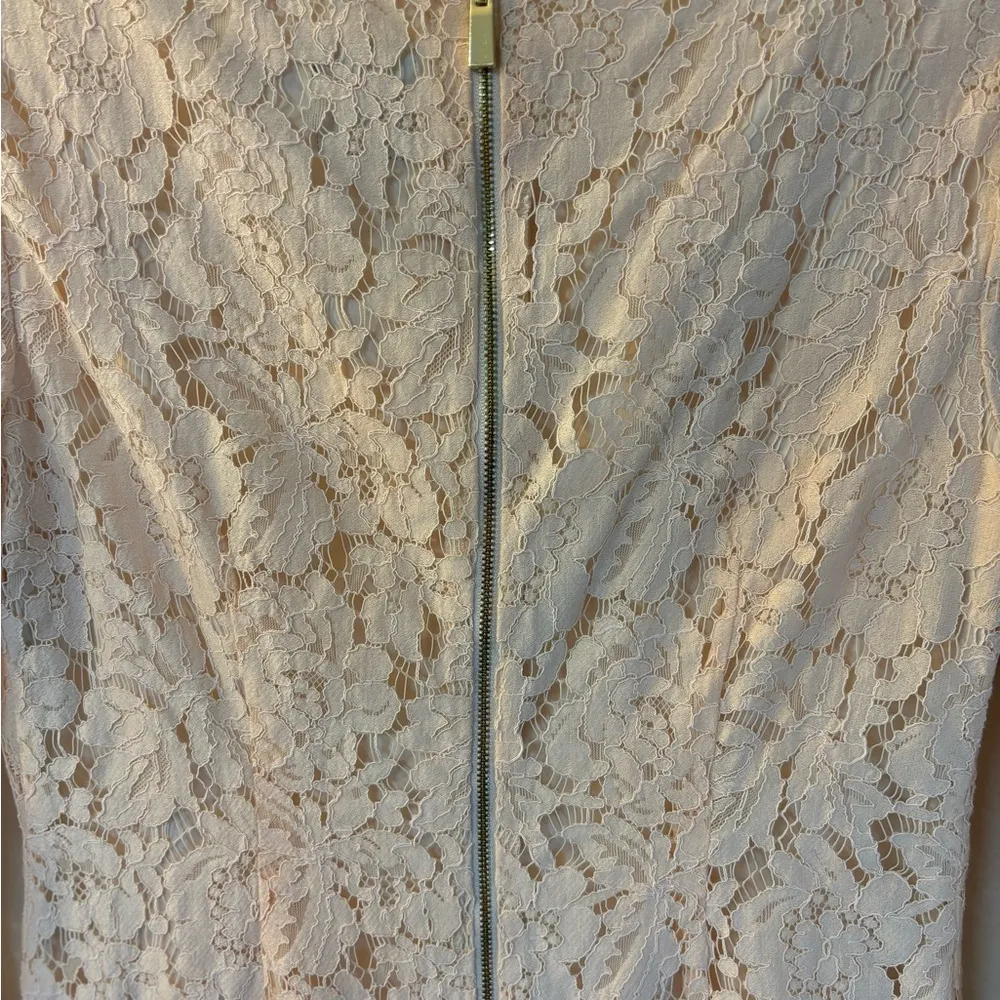 Vince Camuto 3/4 Length Sleeve Lace Dress Sz 6 Shirttail Hem Shift Dress… - Image 10