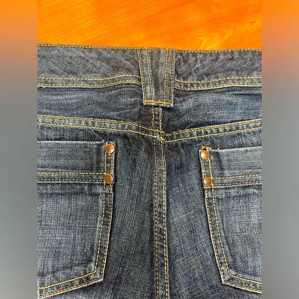 X2 Low Rise Short Shorts | Size 8 | Jean Cutoffs | EUC Y2K Style Festival Ready Blue - Image 5