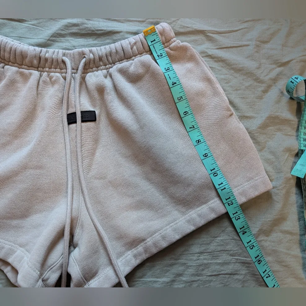 Essential Fear Of God Women's Sweat Shorts XSmall Neutral - Image 10
