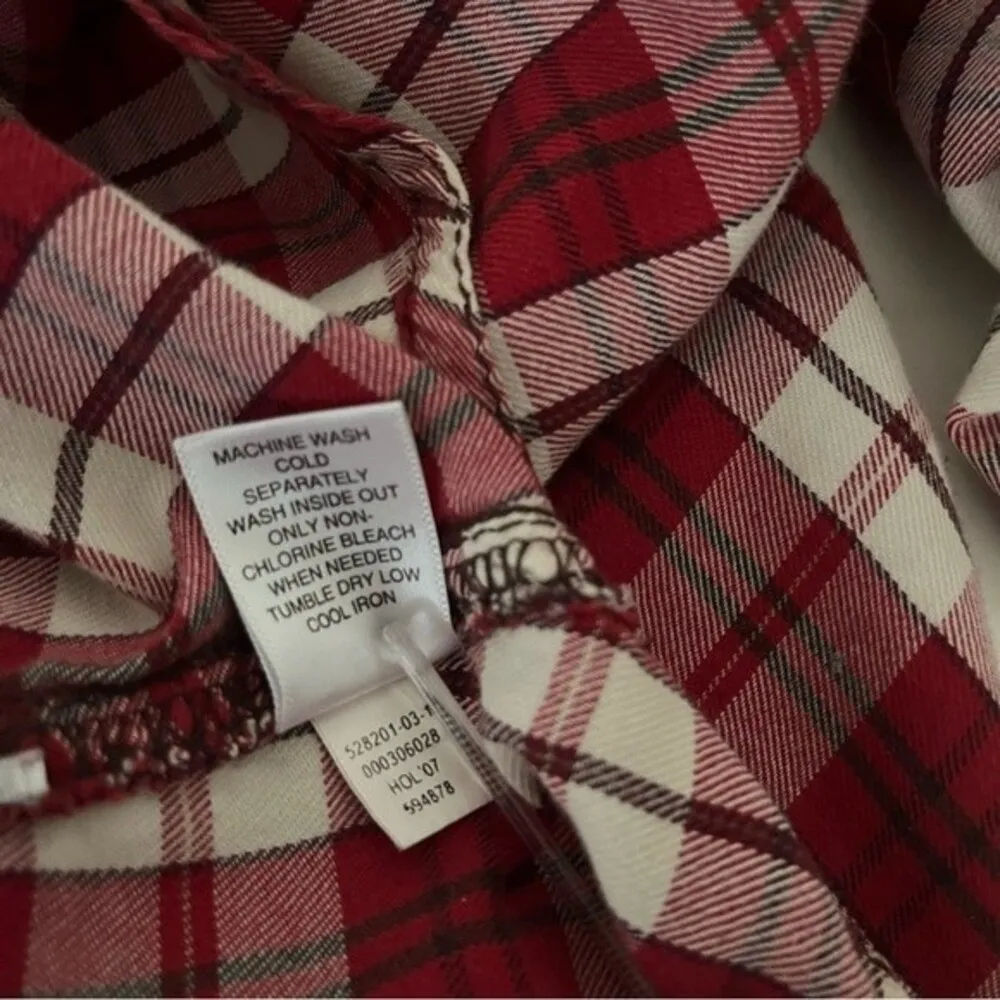 OLD NAVY Red Plaid Western Shirt Pearl Snaps Soft Cotton Womens Plus Size XXL - Image 7