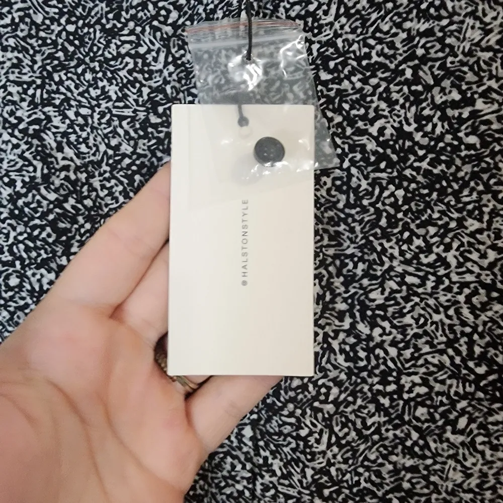 NEW H Halston‎ Speckled Slit Button Front Women XXL Collared Shirt Dress - Image 6